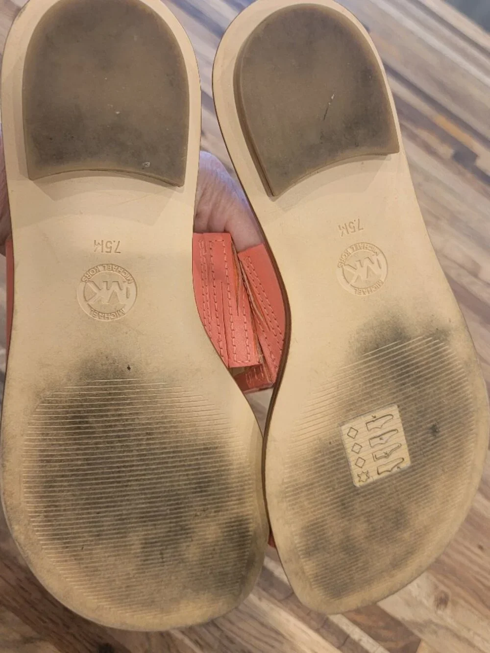 Michael Michael Kors August Flat Sandals in Pink Grapefruit
